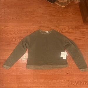 Nordstrom Olive Green Casual Sweatshirt